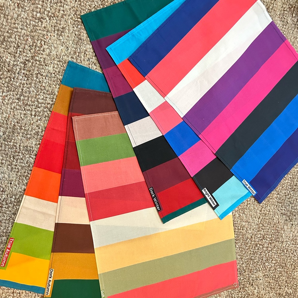 12 Season Color Analysis Drapes | Diy Personal Color Analysis Drape Set